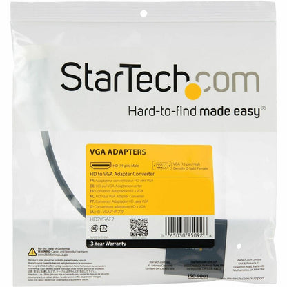 Alternate-Image3 Image for StarTech.com HDMI to VGA Adapter - 1080p - 1920 x 1080 - Black - HDMI Converter - VGA to HDMI Monitor Adapter