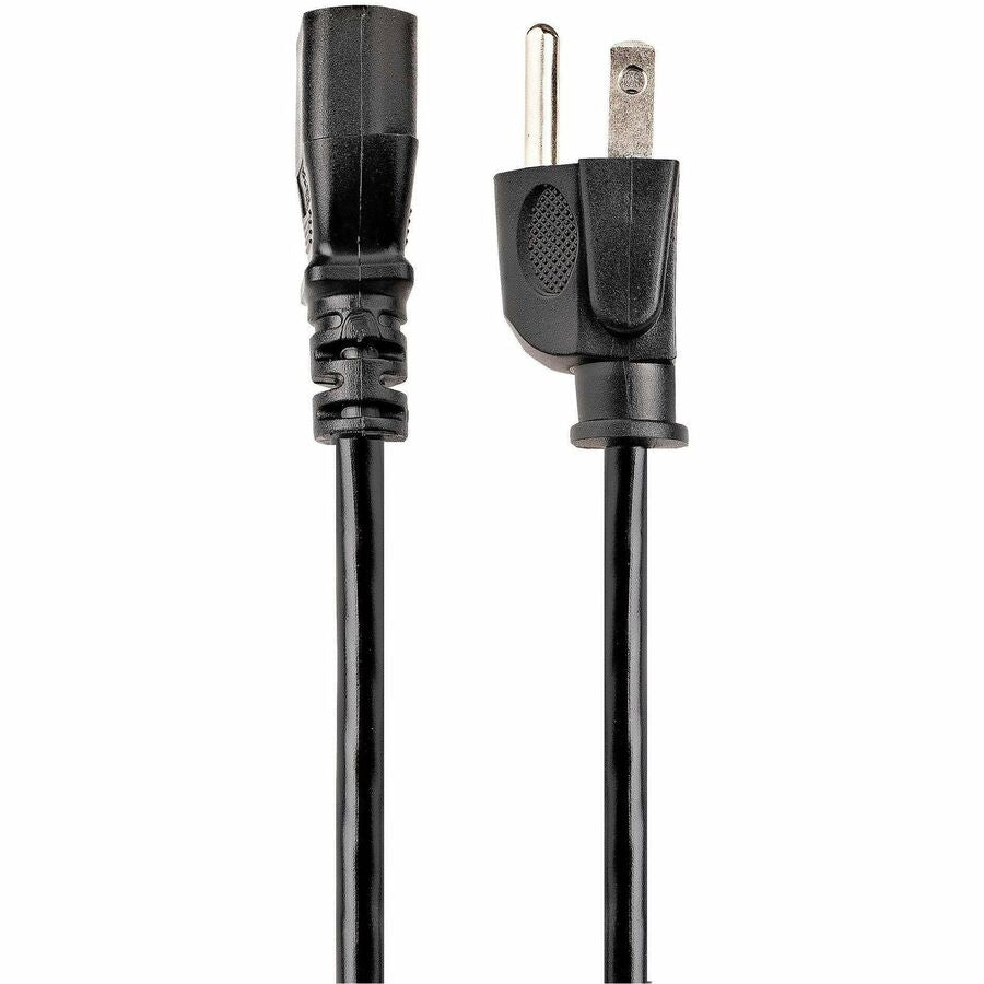 Alternate-Image4 Image for StarTech.com 10ft (3m) Computer Power Cord, NEMA 5-15P to C13, 10A 125V, 18AWG, Black Replacement AC PC Power Cord, TV/Monitor Power Cable