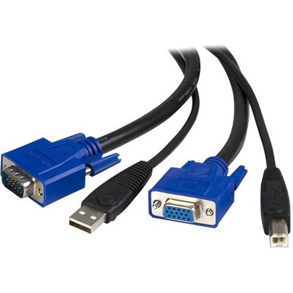 Main Image for StarTech.com 10 ft 2-in-1 Universal USB KVM Cable - Video / USB cable - HD-15, 4 pin USB Type B (M) - 4 pin USB Type A, HD-15 - 10