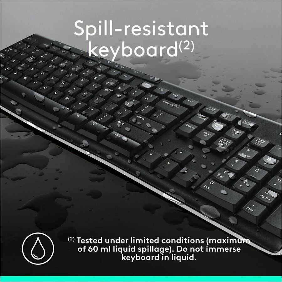 Alternate-Image5 Image for Logitech MK270 Wireless Keyboard and Mouse Combo for Windows, 2.4 GHz Wireless, Compact Mouse, Black