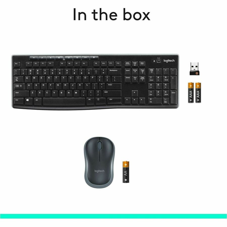 Alternate-Image10 Image for Logitech MK270 Wireless Keyboard and Mouse Combo for Windows, 2.4 GHz Wireless, Compact Mouse, Black