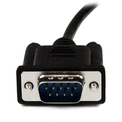 Alternate-Image4 Image for StarTech.com 1m Black DB9 RS232 Serial Null Modem Cable F/M