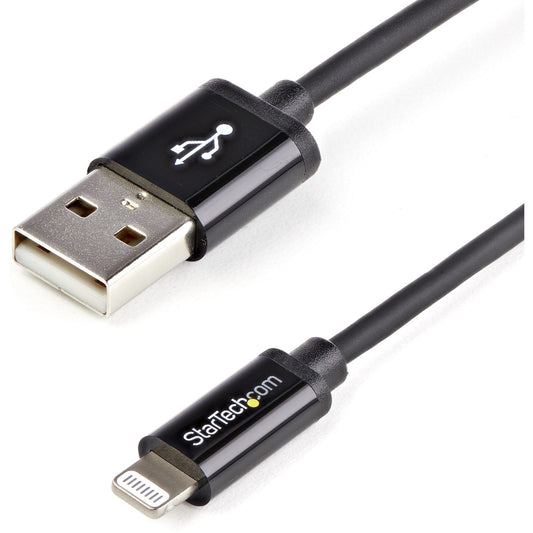 Main Image for StarTech.com 2m (6ft) Long Black AppleÂ&reg; 8-pin Lightning Connector to USB Cable for iPhone / iPod / iPad
