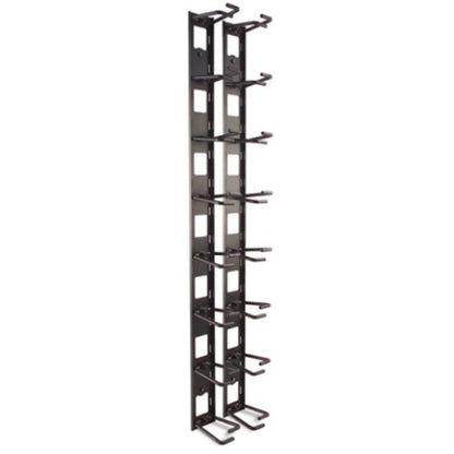 Alternate-Image3 Image for APC NetShelter Cable Management, Vertical Cable Manager, Cable Rings, Set of 8, Black, 55 mm x 766 mm x 85 mm