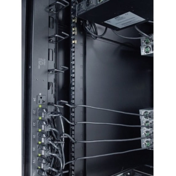Alternate-Image4 Image for APC NetShelter Cable Management, Vertical Cable Manager, Cable Rings, Set of 8, Black, 55 mm x 766 mm x 85 mm