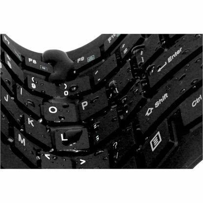 Alternate-Image1 Image for Adesso SlimTouch 232 Antimicrobial Waterproof Flex Keyboard (Full Size)
