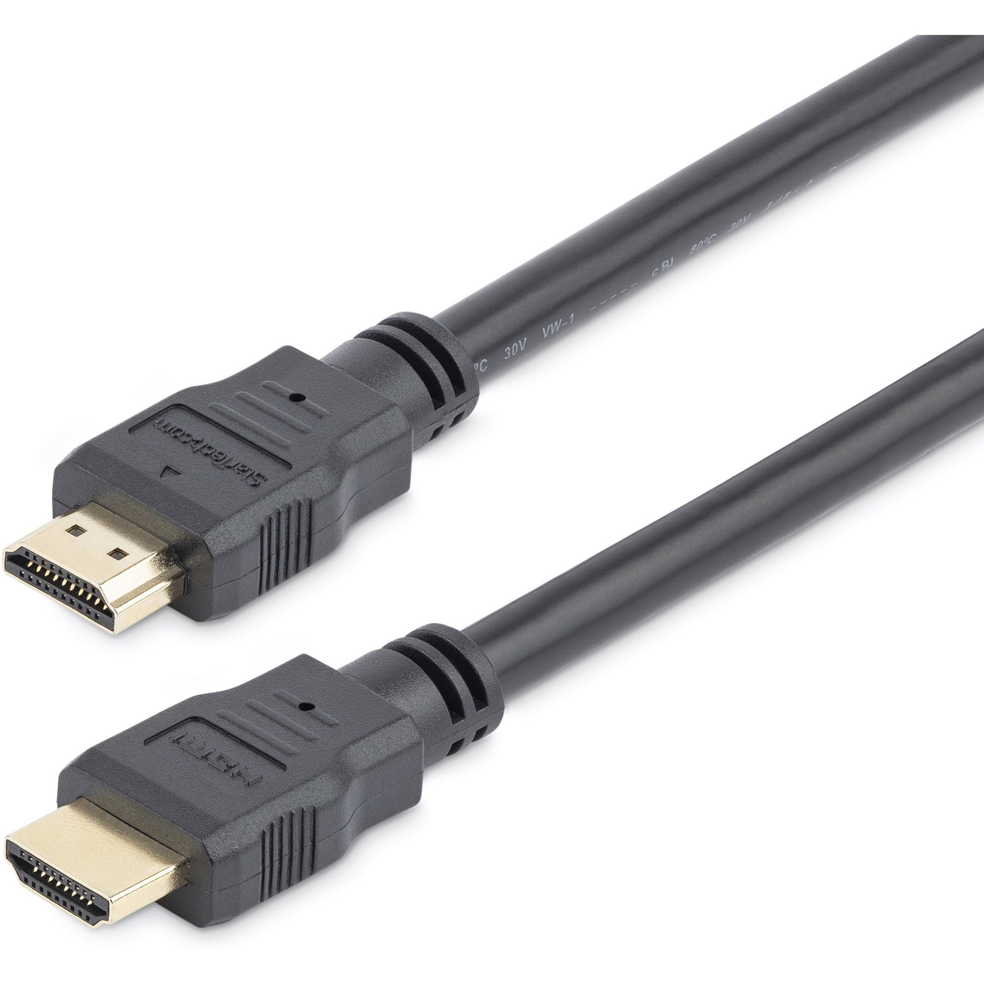 Main Image for StarTech.com 8ft/2.4m HDMI Cable, 4K High Speed HDMI Cable with Ethernet, Ultra HD 4K 30Hz Video, HDMI 1.4 Cable, HDMI Monitor Cord, Black
