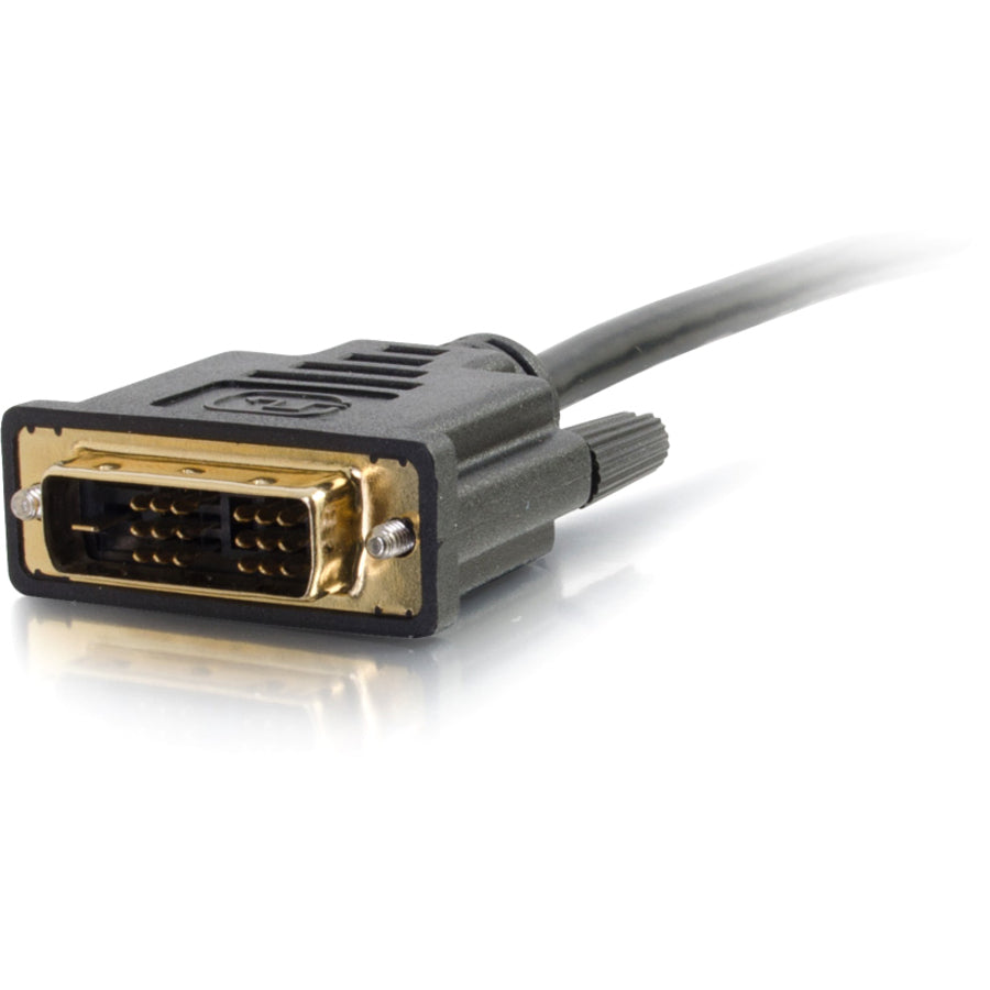 Alternate-Image2 Image for C2G 2m (6.6ft) HDMI to DVI-D Digital Video Cable - HDMI to DVI-D Adapter Cable - 1080p - M/M