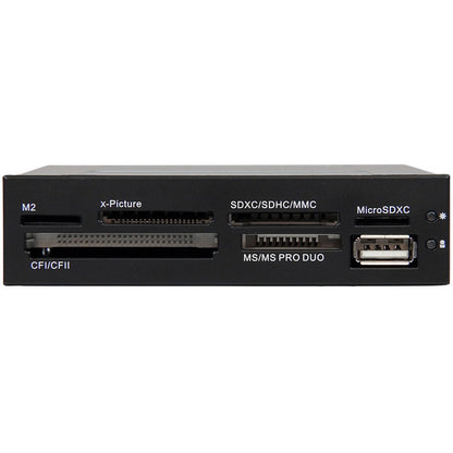 Alternate-Image1 Image for StarTech.com 3.5in Front Bay 22-in-1 USB 2.0 Internal Multi Media Memory Card Reader - Black
