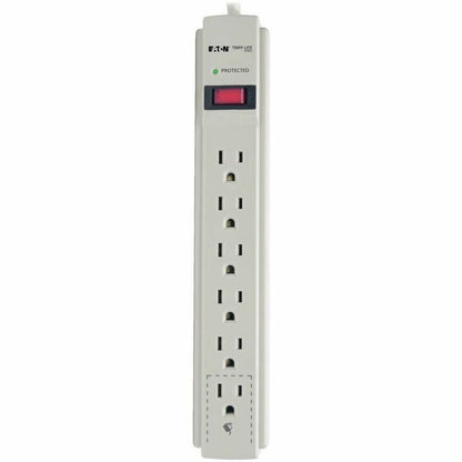Alternate-Image5 Image for Tripp Lite by Eaton Protect It! 6-Outlet Surge Protector 8 ft. (2.43 m) Cord 990 Joules Low-Profile Right-Angle 5-15P plug