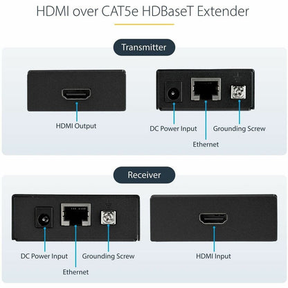 Alternate-Image1 Image for StarTech.com HDMI over CAT5e HDBaseT Extender - Power over Cable - Ultra HD 4K