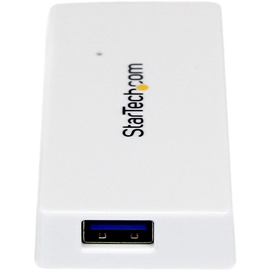 Alternate-Image3 Image for StarTech Portable 4 Port SuperSpeed Mini USB 3.0 Hub, 5Gbps, White, TAA