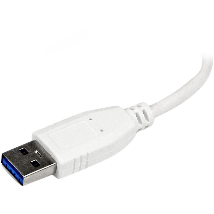 Alternate-Image4 Image for StarTech Portable 4 Port SuperSpeed Mini USB 3.0 Hub, 5Gbps, White, TAA
