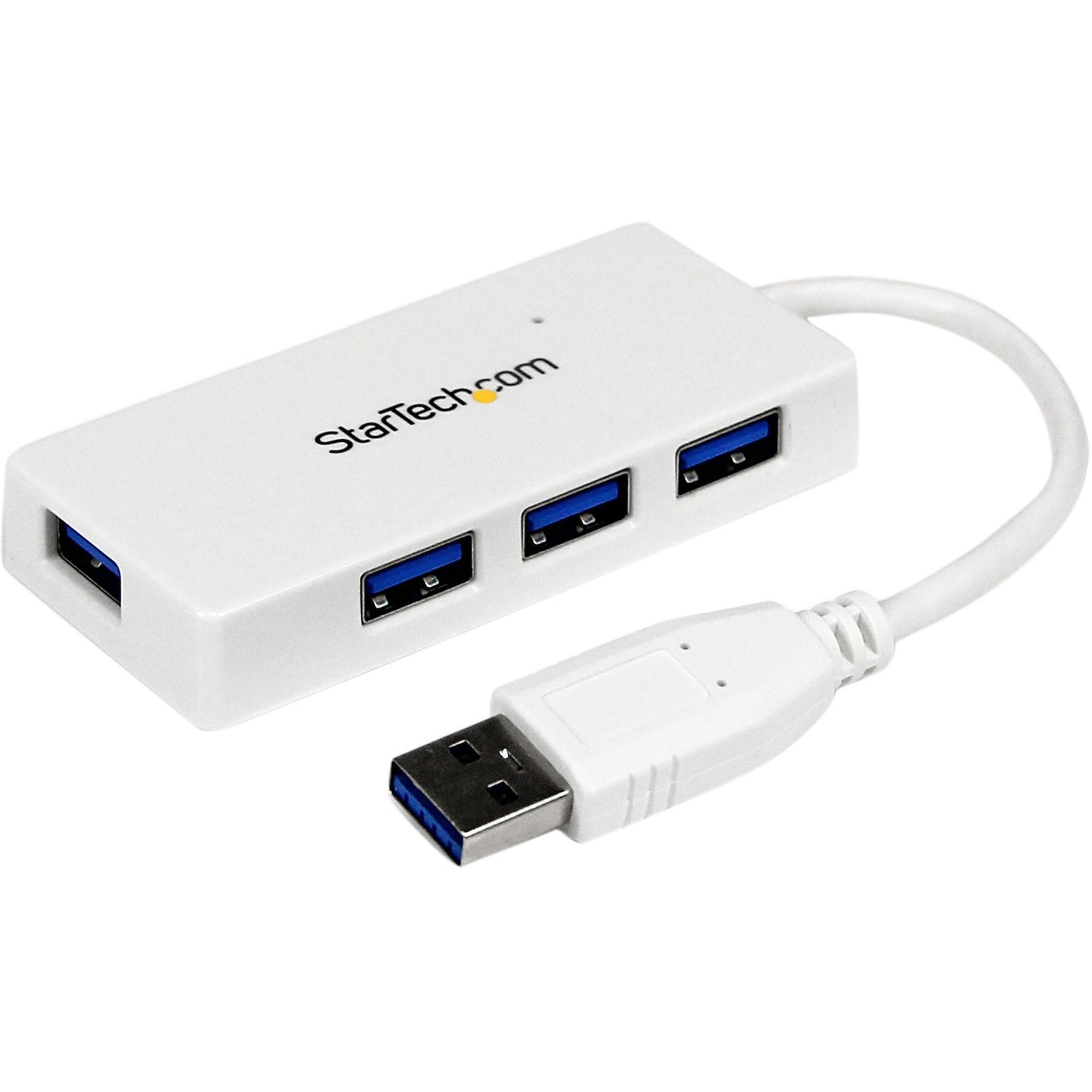 Main Image for StarTech Portable 4 Port SuperSpeed Mini USB 3.0 Hub, 5Gbps, White, TAA