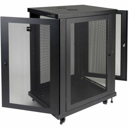 Alternate-Image1 Image for Eaton Tripp Lite Series SmartRack 18U Mid-Depth Half-Height Rack Enclosure Cabinet