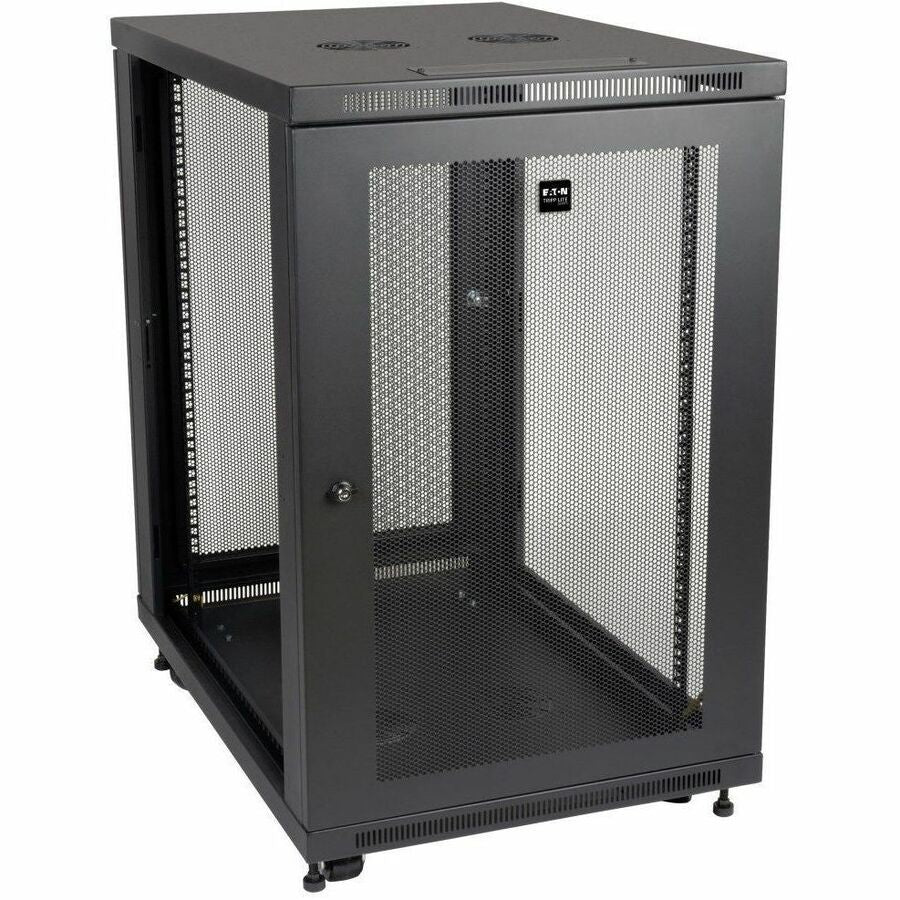 Alternate-Image3 Image for Eaton Tripp Lite Series SmartRack 18U Mid-Depth Half-Height Rack Enclosure Cabinet