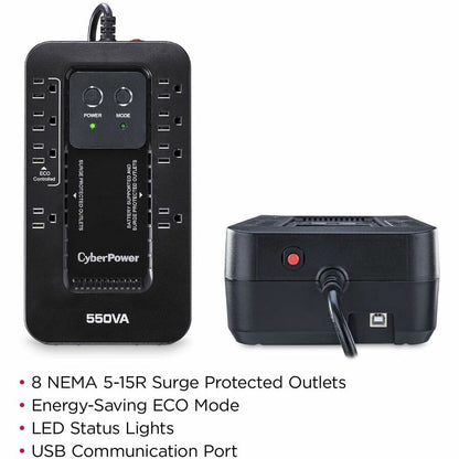 Alternate-Image1 Image for CyberPower EC550G Ecologic UPS Systems