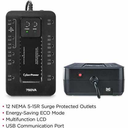 Alternate-Image1 Image for CyberPower EC750G Ecologic UPS Systems