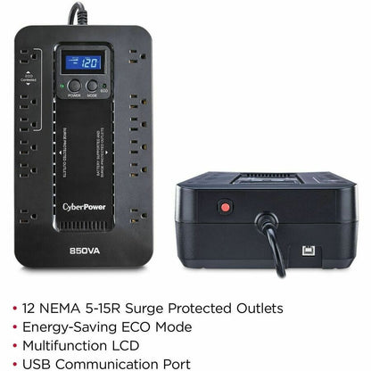 Alternate-Image3 Image for CyberPower EC850LCD Ecologic UPS Systems
