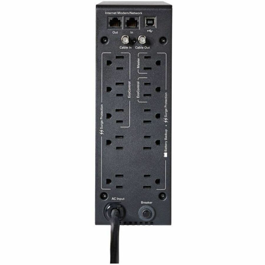 Rear Image for Eaton 5S UPS 1500VA 900 Watt 120V LCD Line-Interactive Battery Backup ECO USB