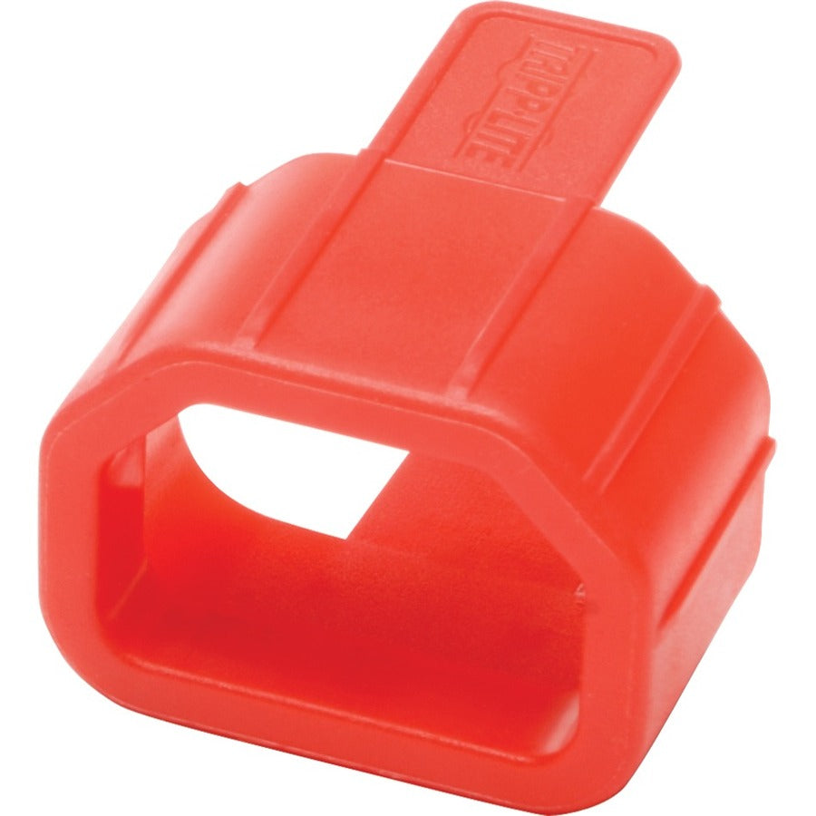 Front Image for Eaton Tripp Lite Series Plug-Lock Inserts (C14 power cord to C13 outlet), Red, 100 pack