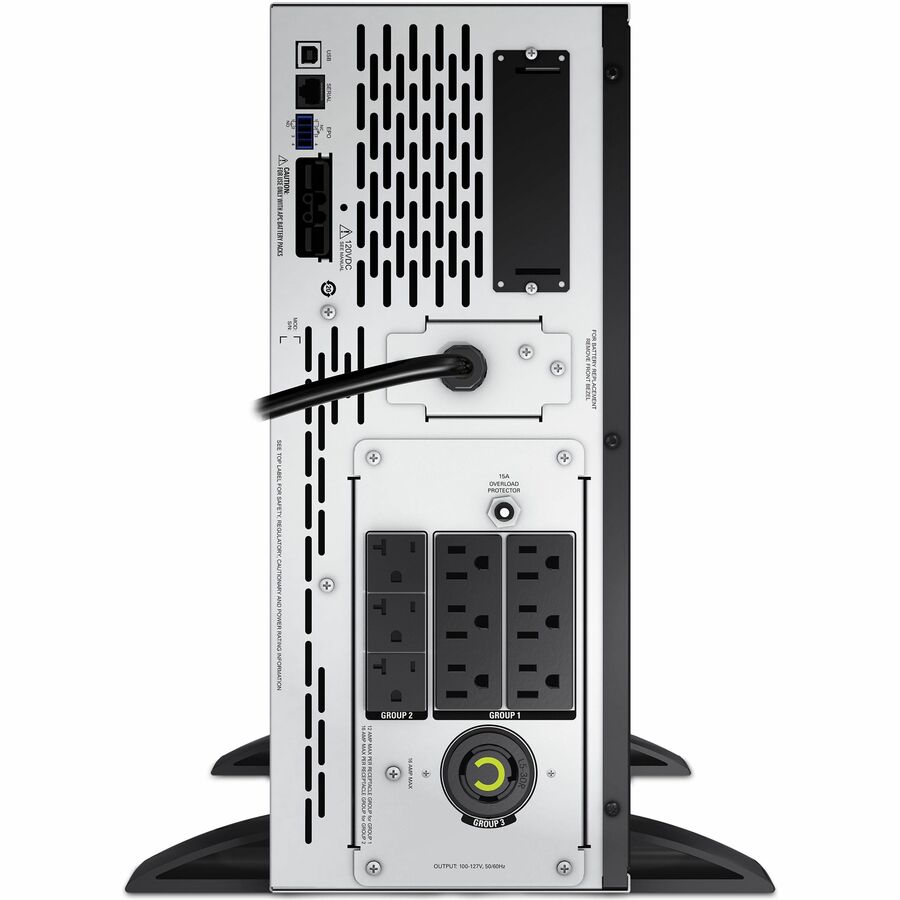 Alternate-Image3 Image for APC Smart-UPS X, Line Interactive,2000VA,Rack/tower convertible 4U, 100V-127V, 6x 5-15R+3x 5-20R+1x L5-20R NEMA,SmartSlot,Extended runtime,Short depth