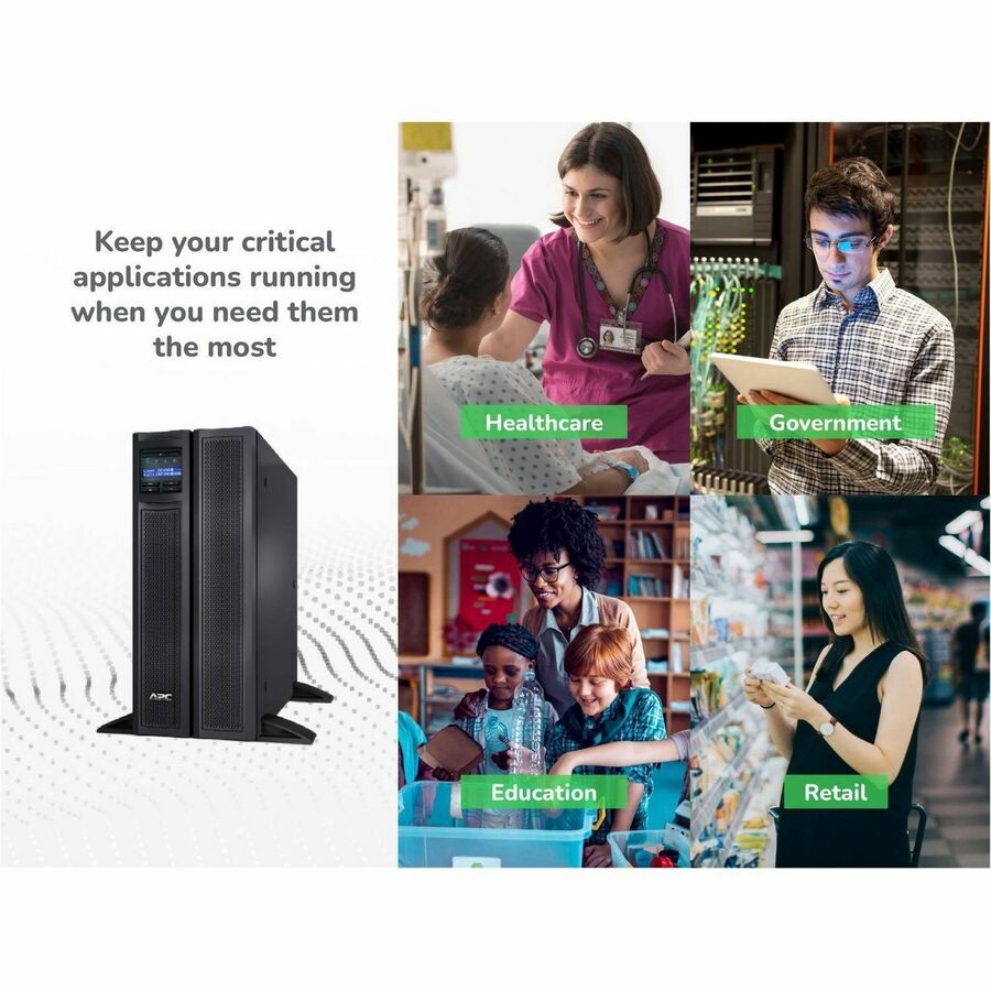 Alternate-Image10 Image for APC Smart-UPS X, Line Interactive, 3kVA, Rack/tower convertible 4U, 100V-127V, 6x 5-15R+3x 5-20R+1x L5-30R NEMA, NMC, Extended runtime, Short depth