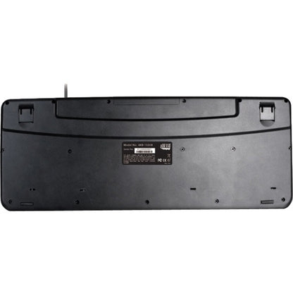 Rear Image for Adesso Spill-Resistant Multimedia Desktop Keyboard (USB)