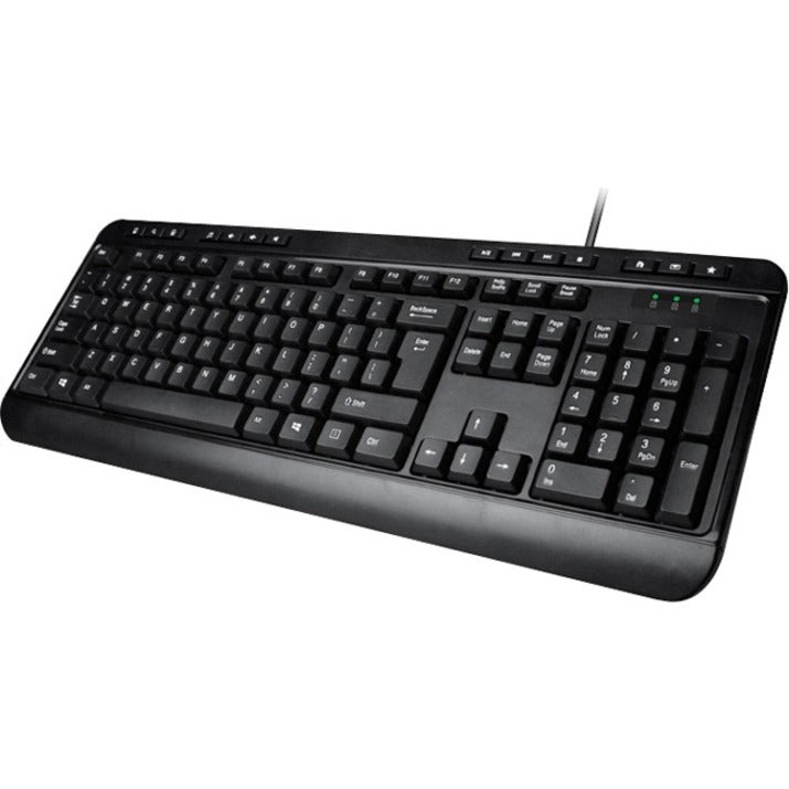 Left Image for Adesso Spill-Resistant Multimedia Desktop Keyboard (USB)