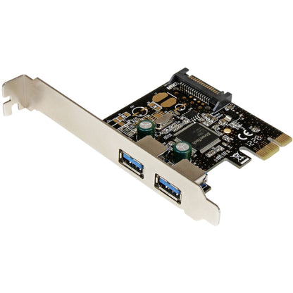 Main Image for StarTech.com 2 Port PCI Express PCIe SuperSpeed USB 3.0 Controller Card w/ SATA Power - 5Gbps