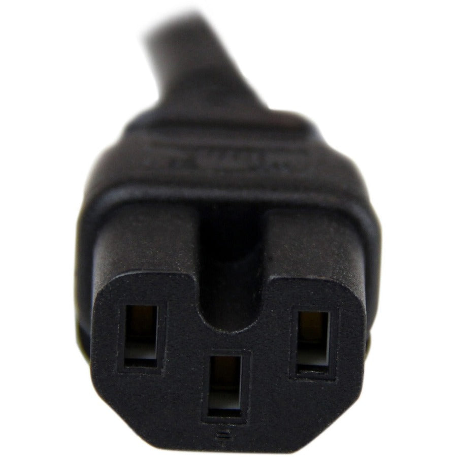 Alternate-Image2 Image for StarTech.com 8ft (2.4m) Heavy Duty Power Cord, NEMA5-15P to C15, 15A 125V, 14AWG, Replacement AC Computer PC Power Supply Cable