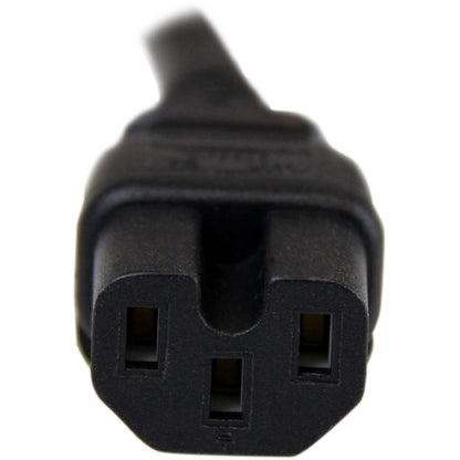 Alternate-Image2 Image for StarTech.com 8ft (2.4m) Heavy Duty Power Cord, NEMA5-15P to C15, 15A 125V, 14AWG, Replacement AC Computer PC Power Supply Cable