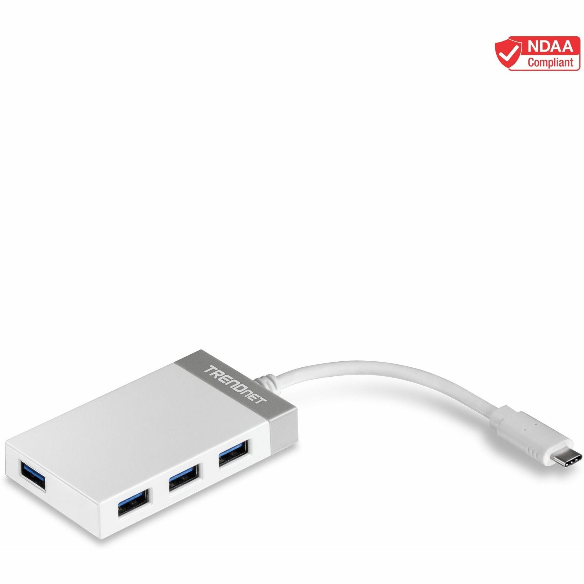 Main Image for TRENDnet 4-Port USB 3.0 Compact Mini Hub with Built in USB 3.0 Cable, Plug & Play, Compatible with: Linux, Windows, Mac, Nintendo Switch, Backwards Compatible with USB 2.0, TU3-H4E