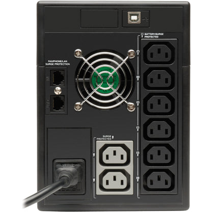 Rear Image for Eaton Tripp Lite Series SmartPro 230V 1.5kVA 900W Line-Interactive UPS, Tower, LCD, USB, 8 Outlets