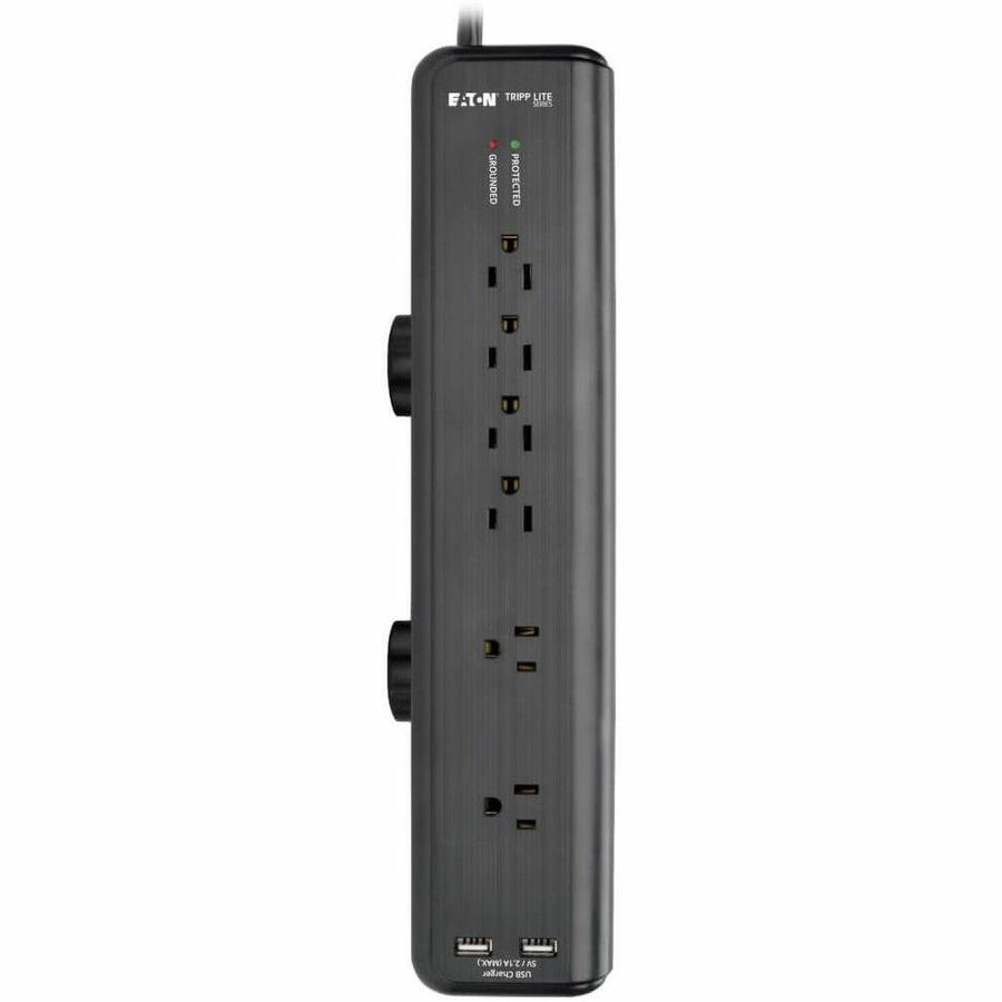 Alternate-Image8 Image for Eaton Tripp Lite Series Protect It! 6-Outlet Clamp-Mount Surge Protector, 6 ft. (1.83 m) Cord, 2100 Joules, 2 x USB Charging ports (2.1A total)