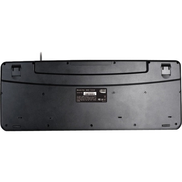 Rear Image for Adesso AKB-132 Multimedia Desktop Keyboard