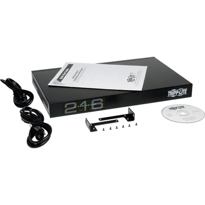 Alternate-Image1 Image for Tripp Lite by Eaton NetCommander 16-Port Cat5 KVM over IP Switch - 2 Remote + 1 Local User 1U Rack-Mount