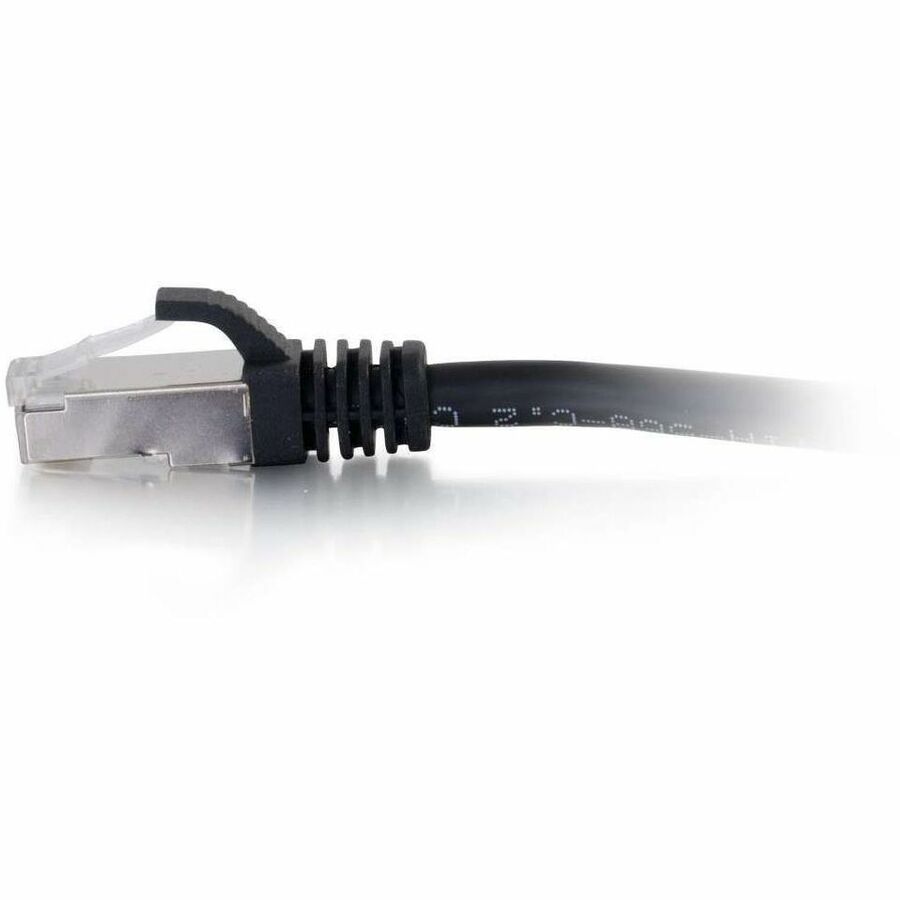 Alternate-Image3 Image for C2G-1ft Cat6 Snagless Shielded (STP) Network Patch Cable - Black