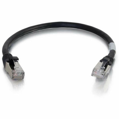 Alternate-Image2 Image for C2G-1ft Cat6 Snagless Shielded (STP) Network Patch Cable - Black