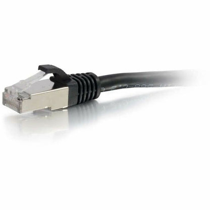 Alternate-Image1 Image for C2G-1ft Cat6 Snagless Shielded (STP) Network Patch Cable - Black