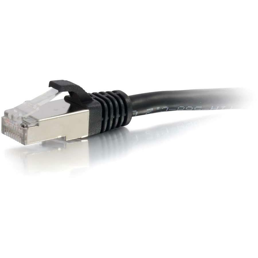 Left Image for C2G 10ft Cat6 Ethernet Cable - Snagless Shielded (STP) - Black