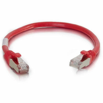 Alternate-Image3 Image for C2G 6ft Cat6 Ethernet Cable - Snagless Shielded (STP) - Red