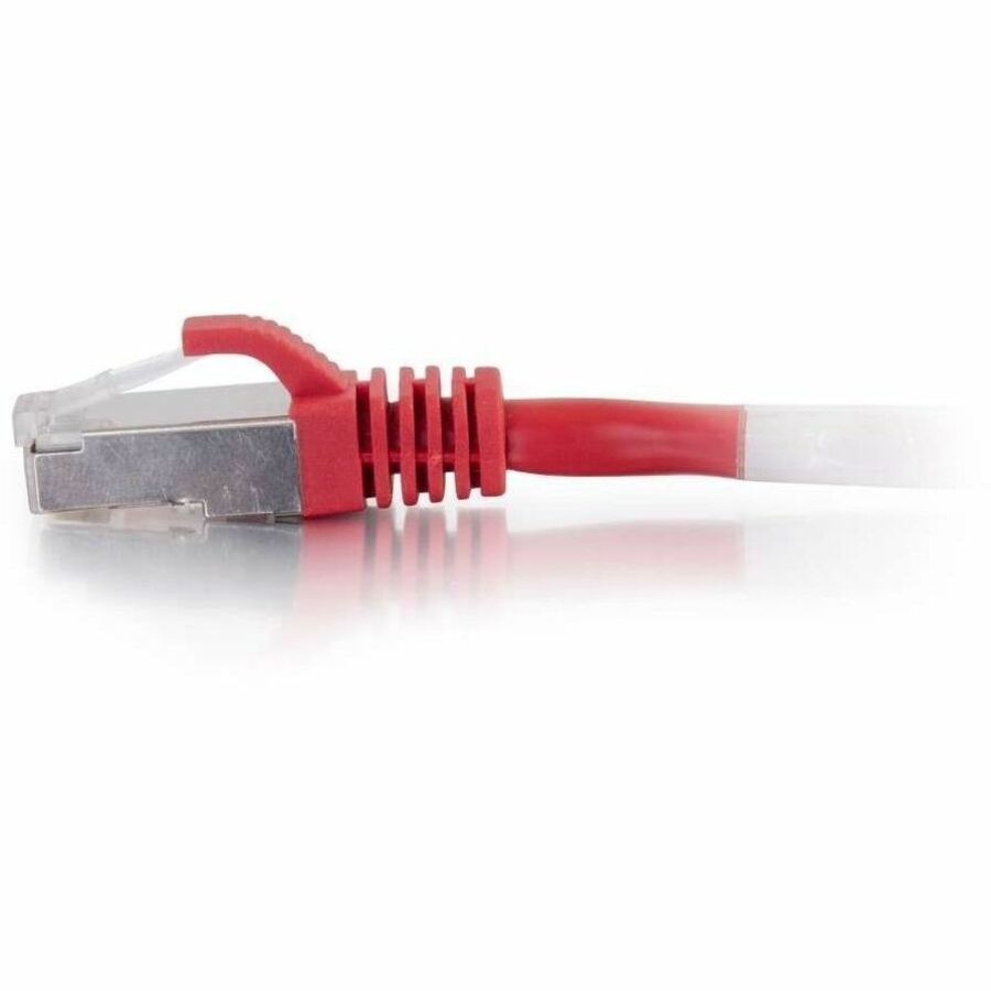 Alternate-Image2 Image for C2G 6ft Cat6 Ethernet Cable - Snagless Shielded (STP) - Red