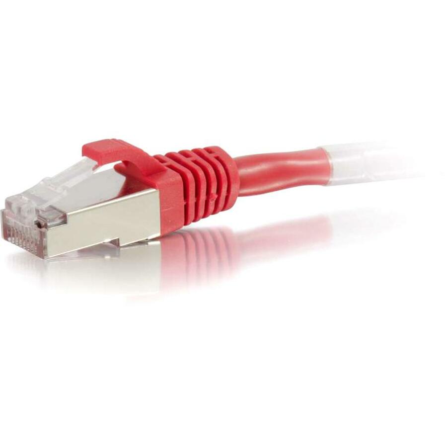 Left Image for C2G 10ft Cat6 Ethernet Cable - Snagless Shielded (STP) - Red