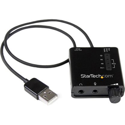 Front Image for StarTech USB Stereo Audio Adapter External Sound Card with SPDIF Digital Audio
