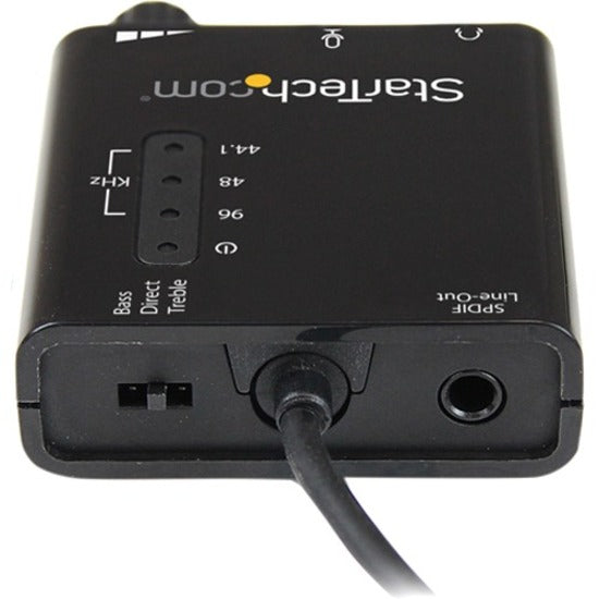 Rear Image for StarTech USB Stereo Audio Adapter External Sound Card with SPDIF Digital Audio