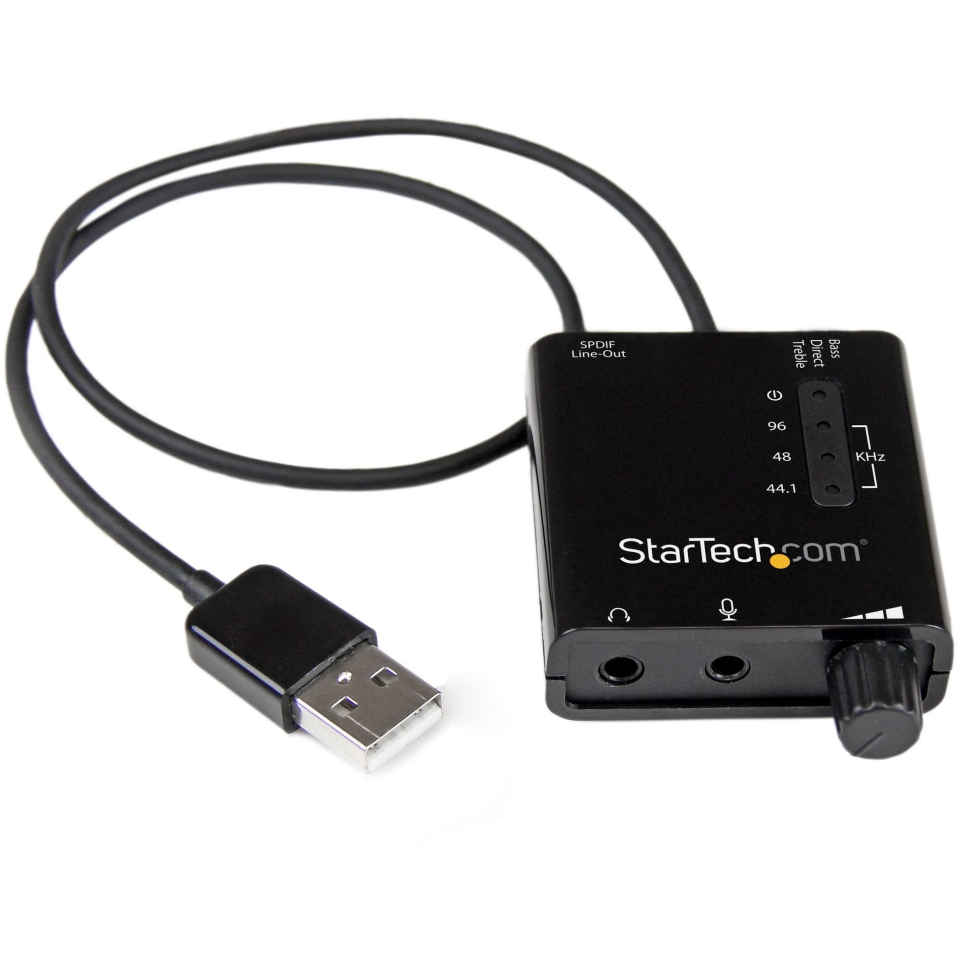 Main Image for StarTech USB Stereo Audio Adapter External Sound Card with SPDIF Digital Audio
