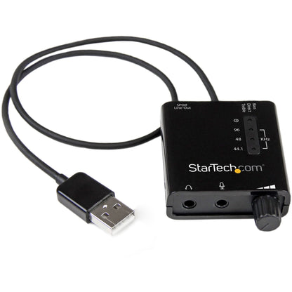 Main Image for StarTech USB Stereo Audio Adapter External Sound Card with SPDIF Digital Audio