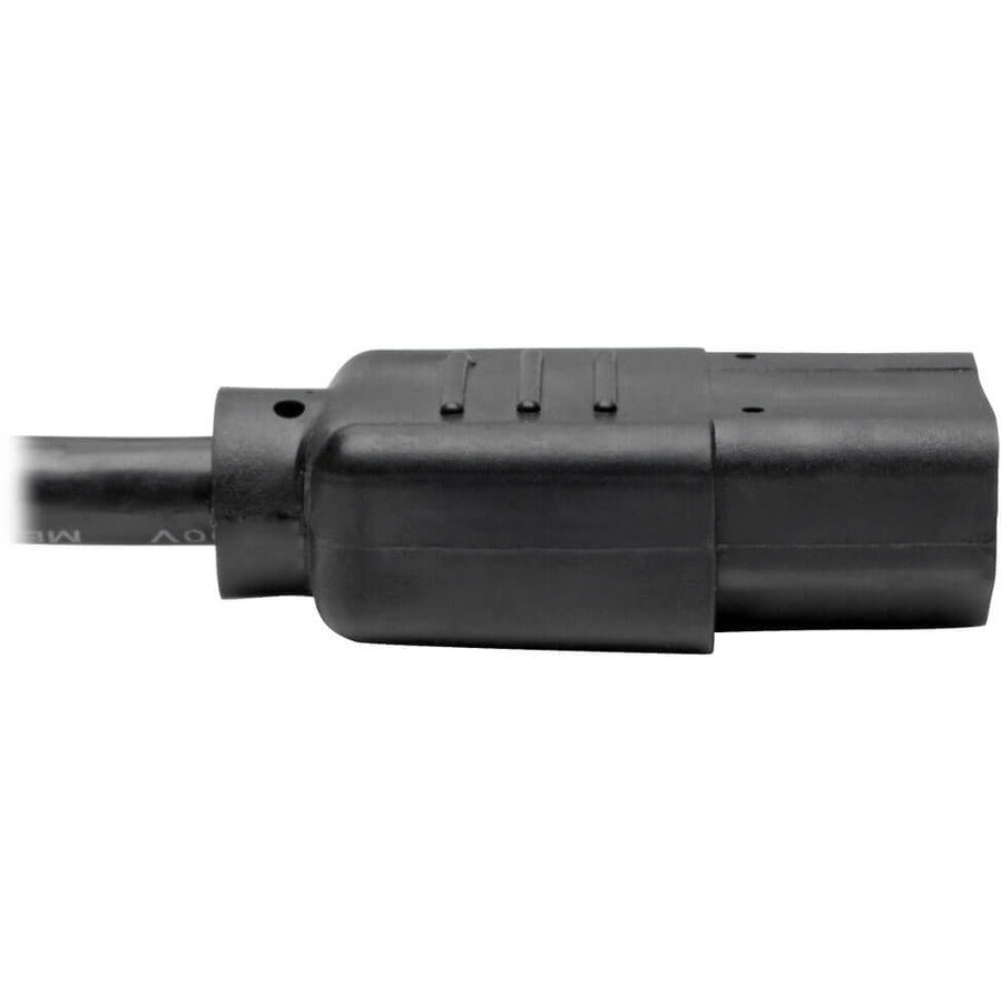 Alternate-Image3 Image for Eaton Tripp Lite Series Desktop Computer AC Power Cable, NEMA 5-15P to C13 - 13A, 125V, 16 AWG, 2 ft. (0.61 m), Black