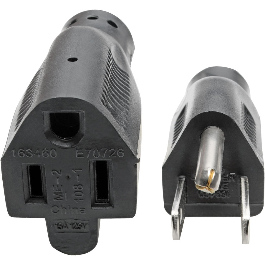 Alternate-Image2 Image for Tripp Lite by Eaton Power Extension Cord NEMA 5-15P to NEMA 5-15R - Heavy-Duty 15A 120V 14 AWG 10 ft. (3.05 m) Black